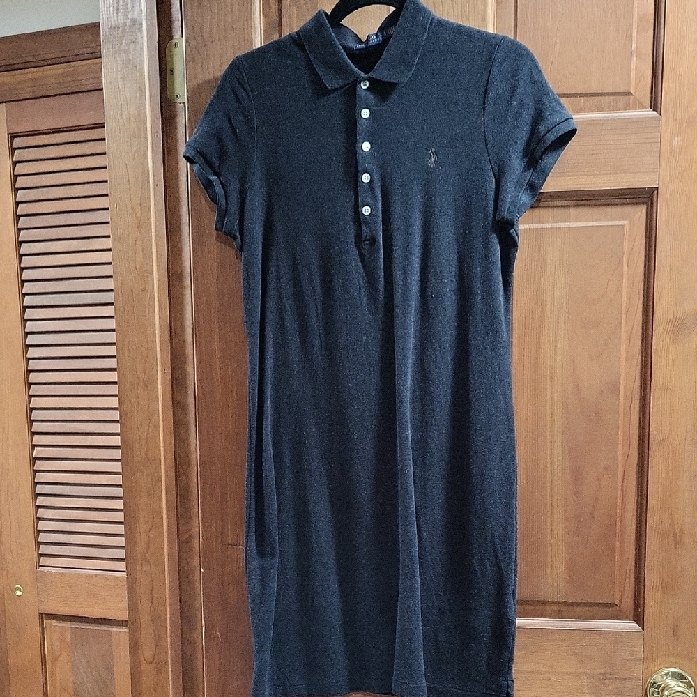 Women's Black Polo Dress